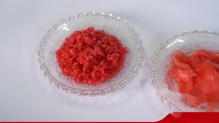 Sushi Ginger Zenzero sottaceto di colore rosa o bianco in confezioni di vetro per la vendita al dettaglio
